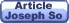 Article Joseph So