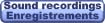 Sound recordings